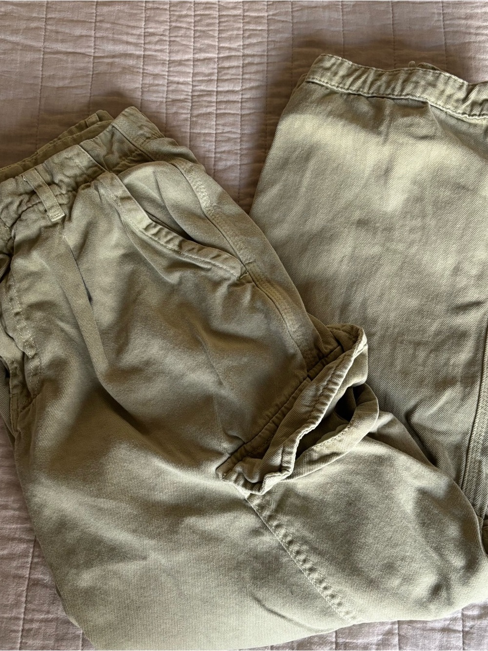 Free People Green Cargo Pants